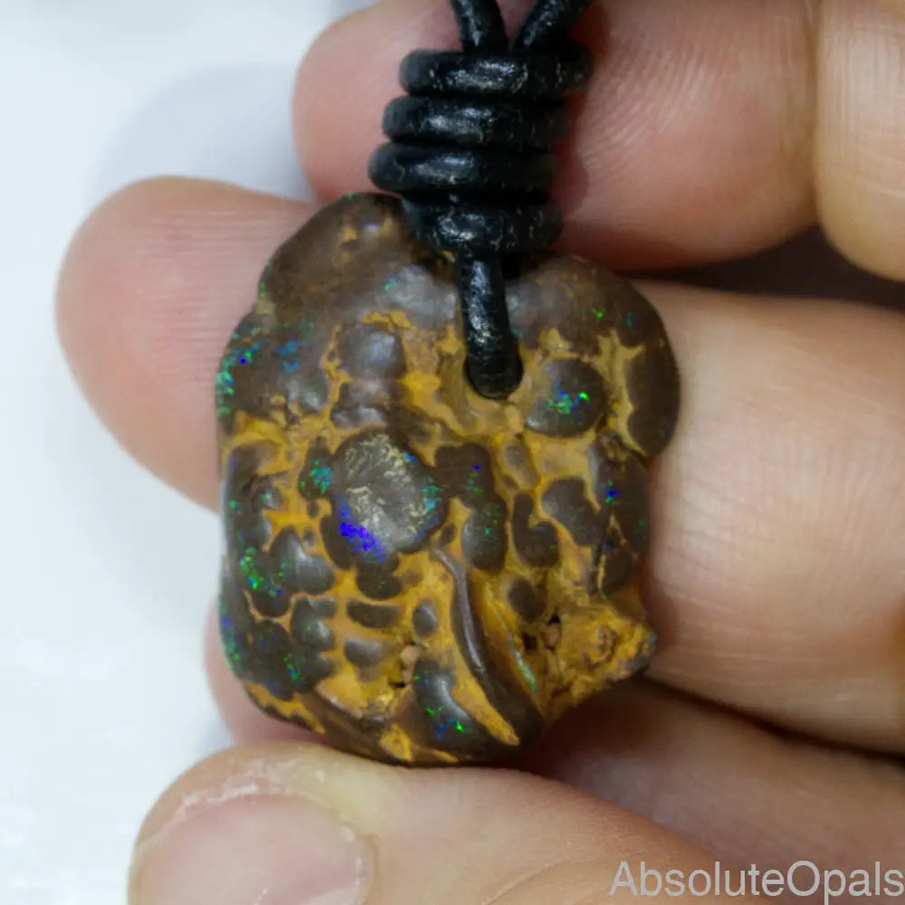 Boulder opal pendant