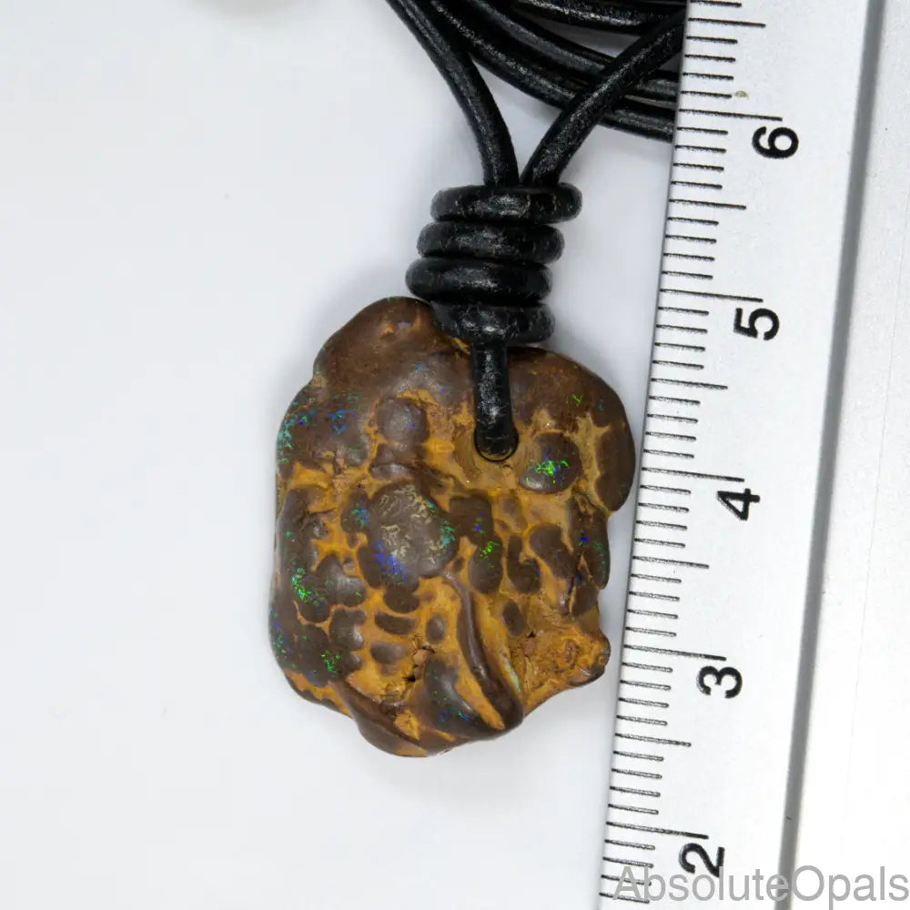 Australian boulder opal pendant