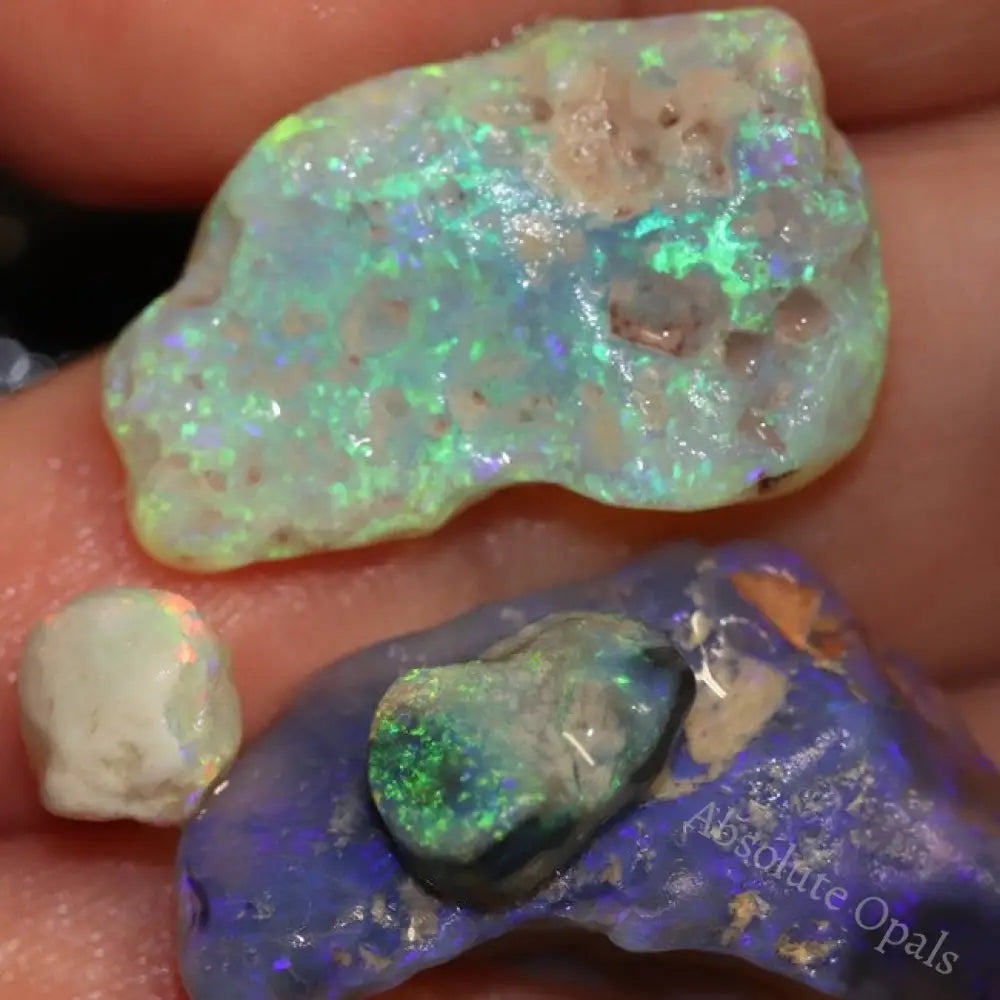 37.65 Cts Australian Solid Semi Black Opal Rough Nobby Lightning Ridge Parcel
