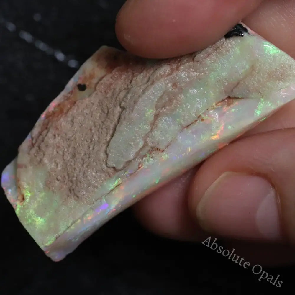 37.85 Cts Australian Semi-Black Opal Rough Lightning Ridge Gem Stone