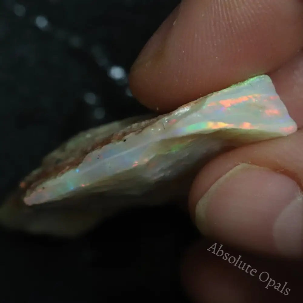 37.85 Cts Australian Semi-Black Opal Rough Lightning Ridge Gem Stone