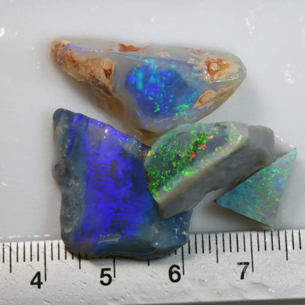 38.1 cts Rough Opal Parcel Lightning Ridge Rubs