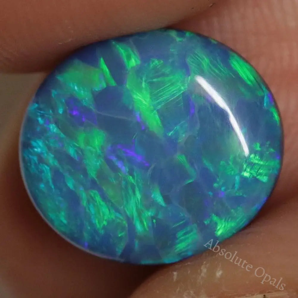 4.10 Cts Australian Opal Doublet Stone Cabochon Lightning Ridge