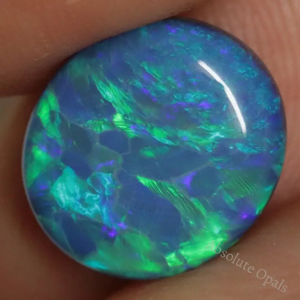 4.10 Cts Australian Opal Doublet Stone Cabochon Lightning Ridge