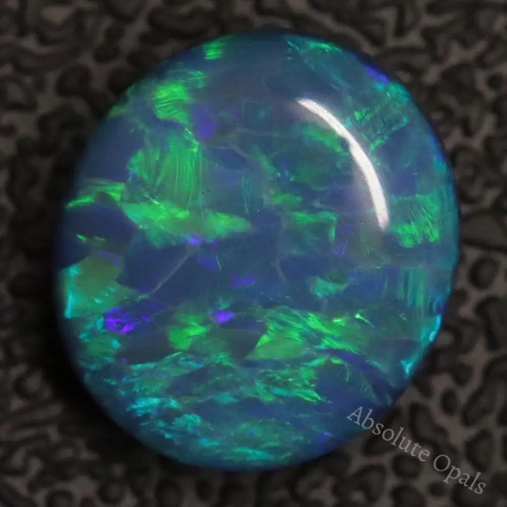 4.10 Cts Australian Opal Doublet Stone Cabochon Lightning Ridge