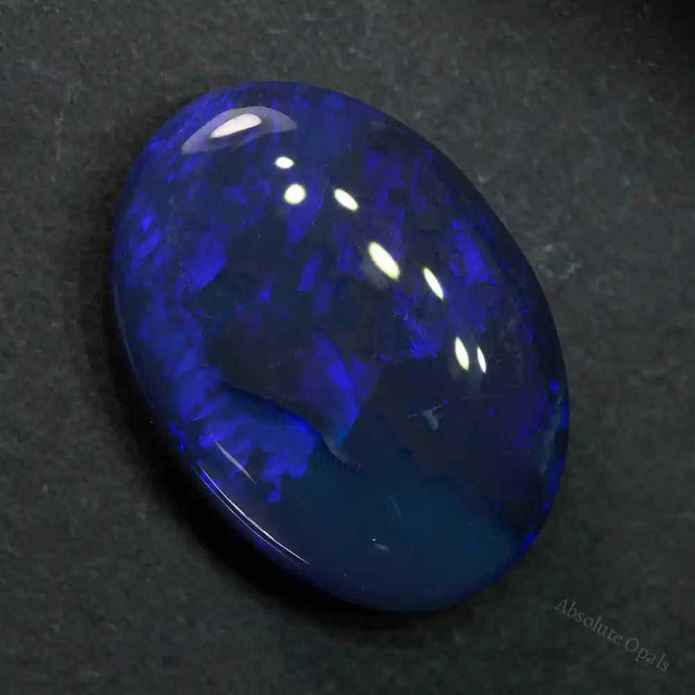 4.24 cts Black Opal Lightning Ridge Solid Cut Stone Black Opal