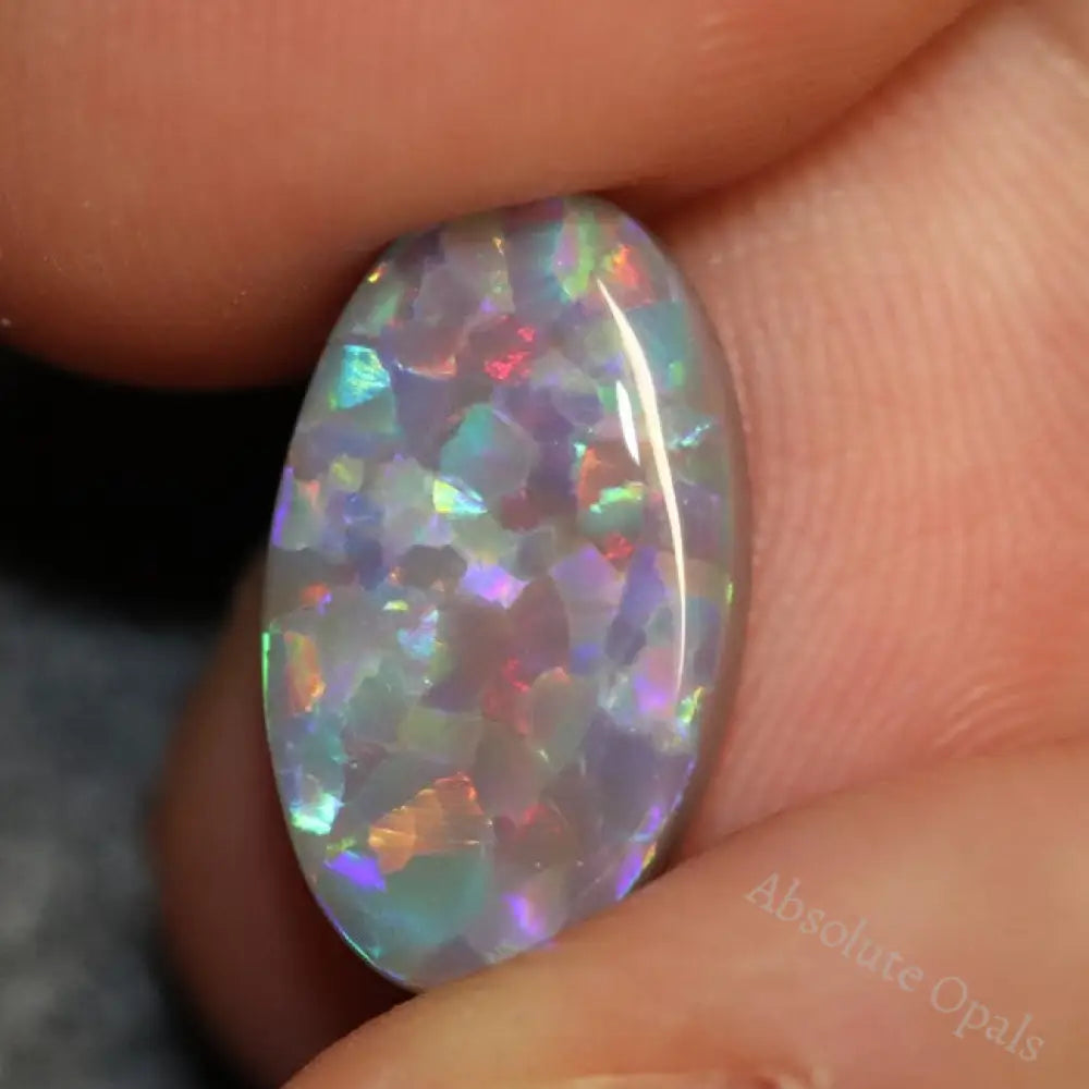 4.29 Cts Australian Solid Semi Black Opal Lightning Ridge Loose Cut Stone Cabochon