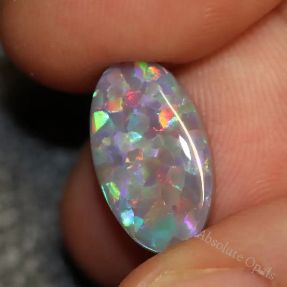 4.29 Cts Australian Solid Semi Black Opal Lightning Ridge Loose Cut Stone Cabochon