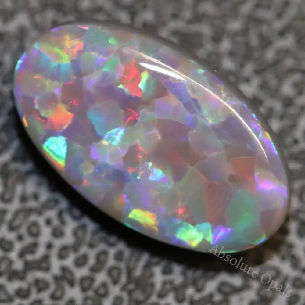 4.29 Cts Australian Solid Semi Black Opal Lightning Ridge Loose Cut Stone Cabochon