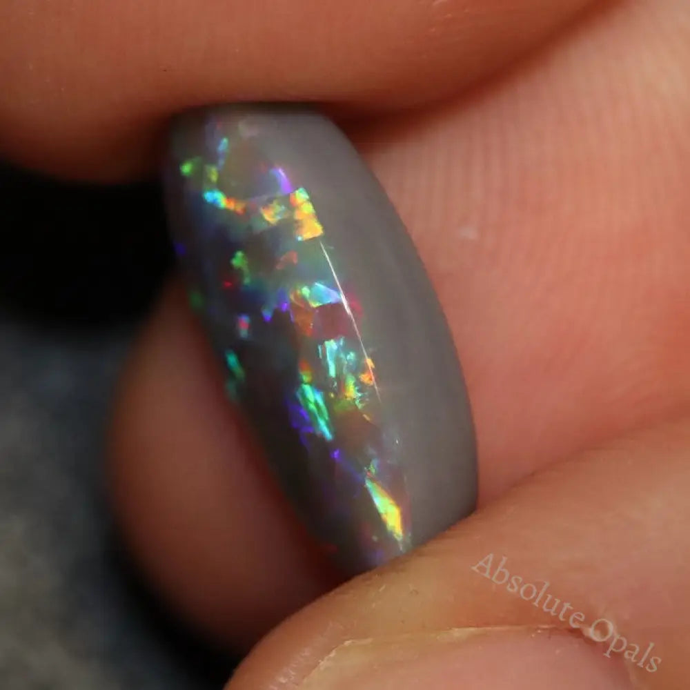 4.29 Cts Australian Solid Semi Black Opal Lightning Ridge Loose Cut Stone Cabochon