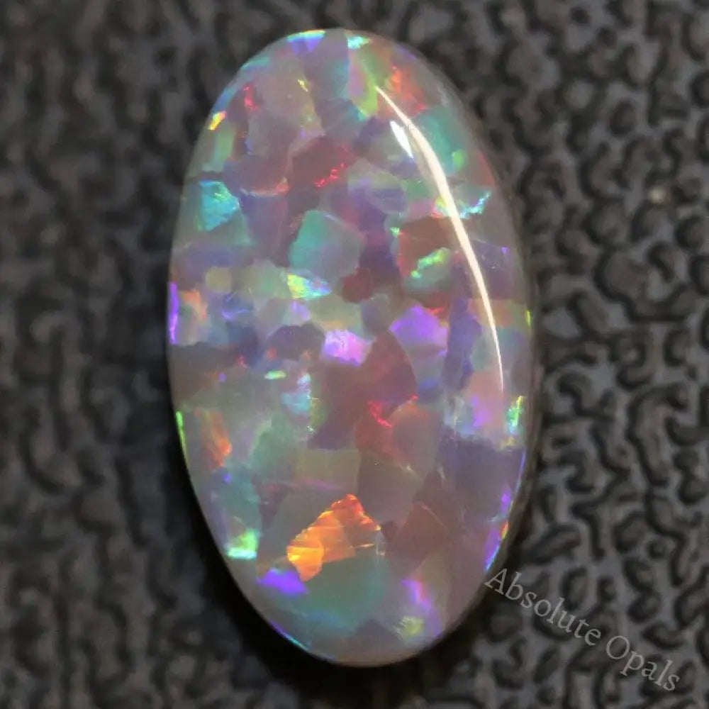 4.29 Cts Australian Solid Semi Black Opal Lightning Ridge Loose Cut Stone Cabochon
