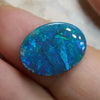 black opal blue cut stone