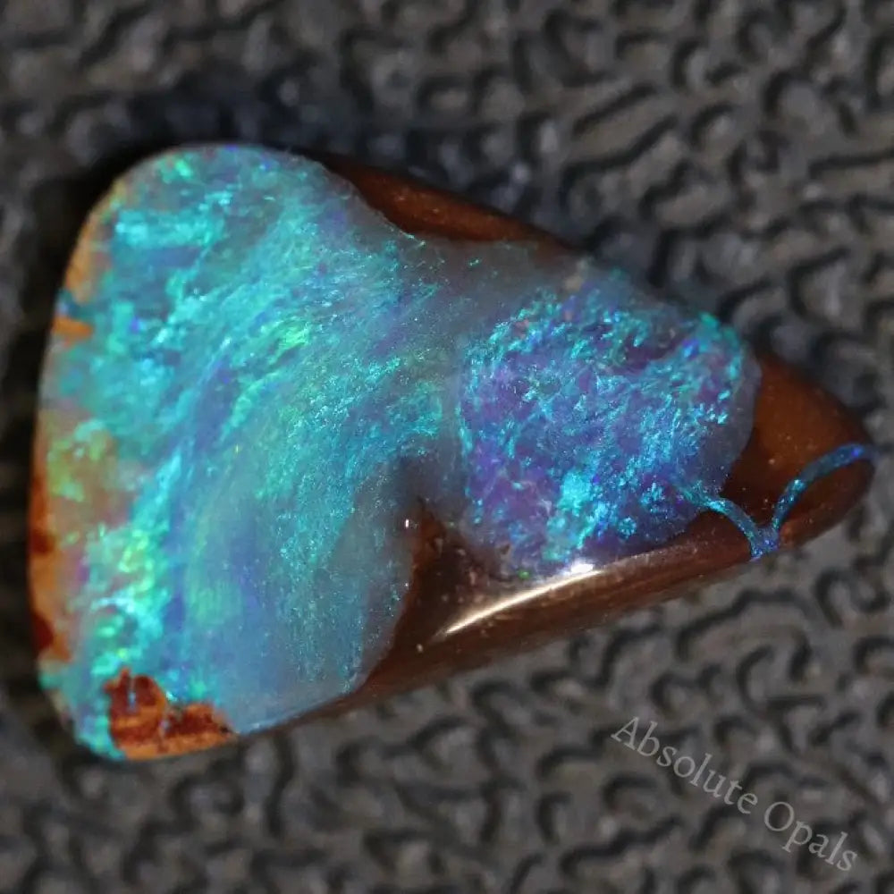 4.45 Cts Australian Boulder Opal Cut Loose Stone