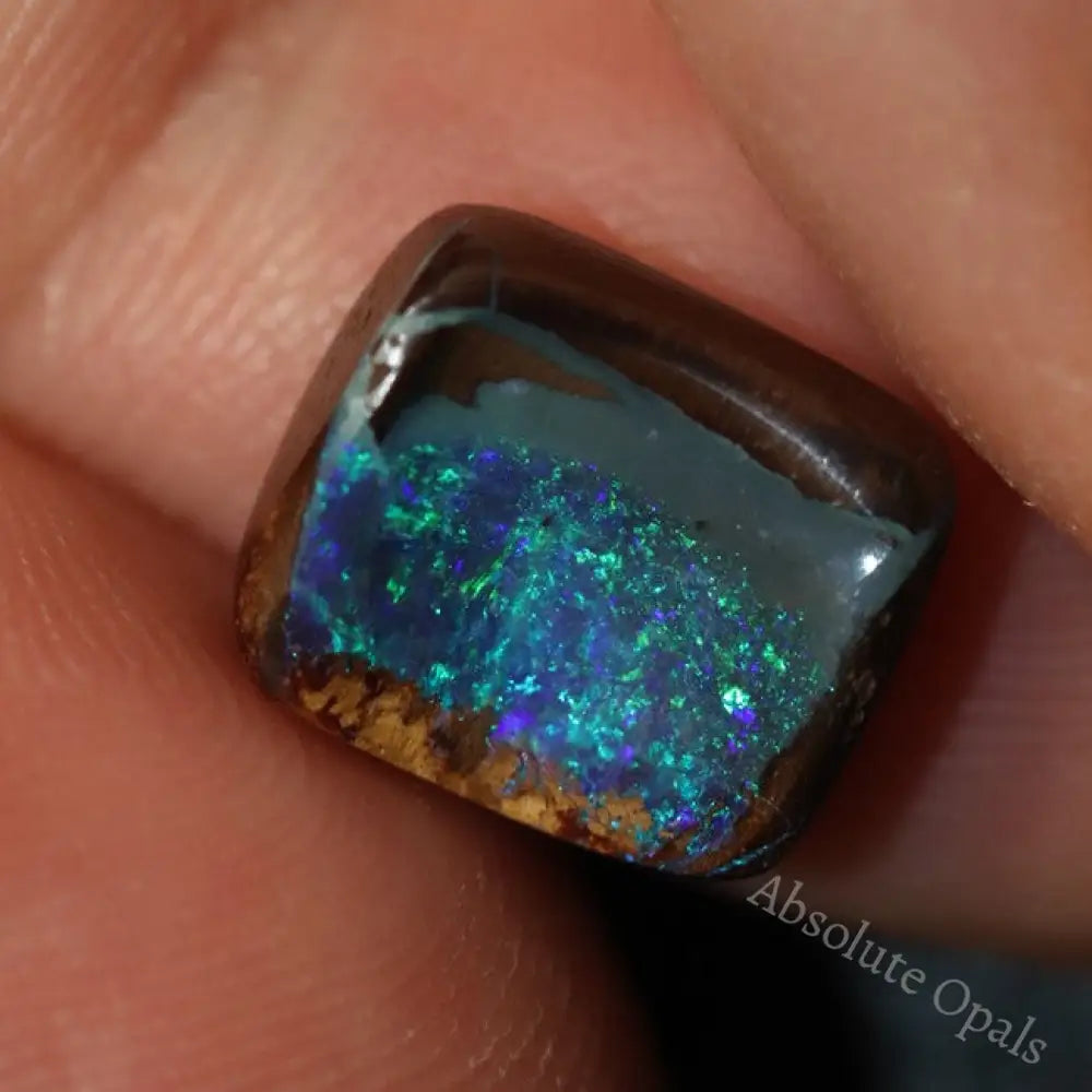 4.71 Cts Australian Boulder Opal Cut Loose Stone