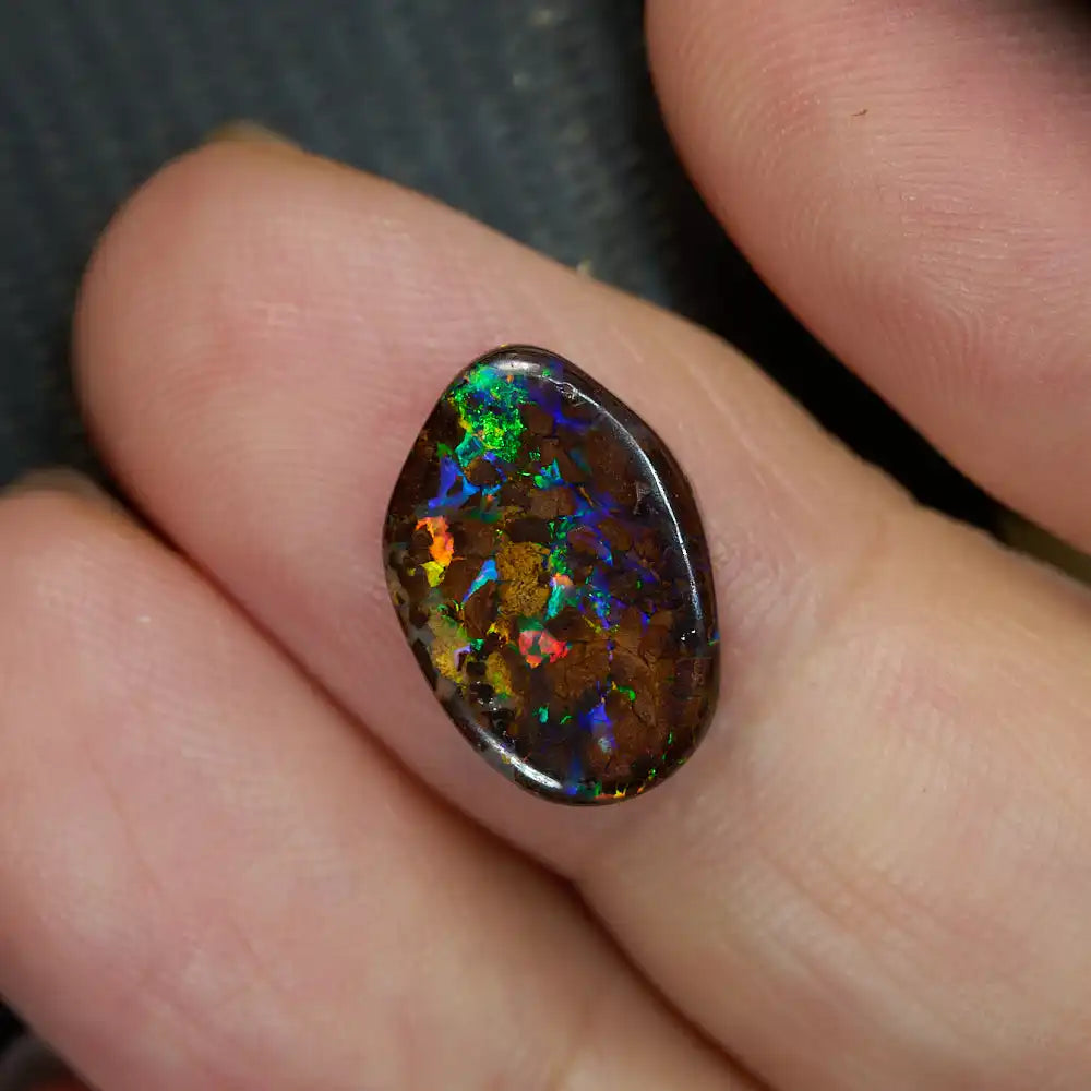 4.71 cts Boulder Opal Cut Stone Boulder Opal