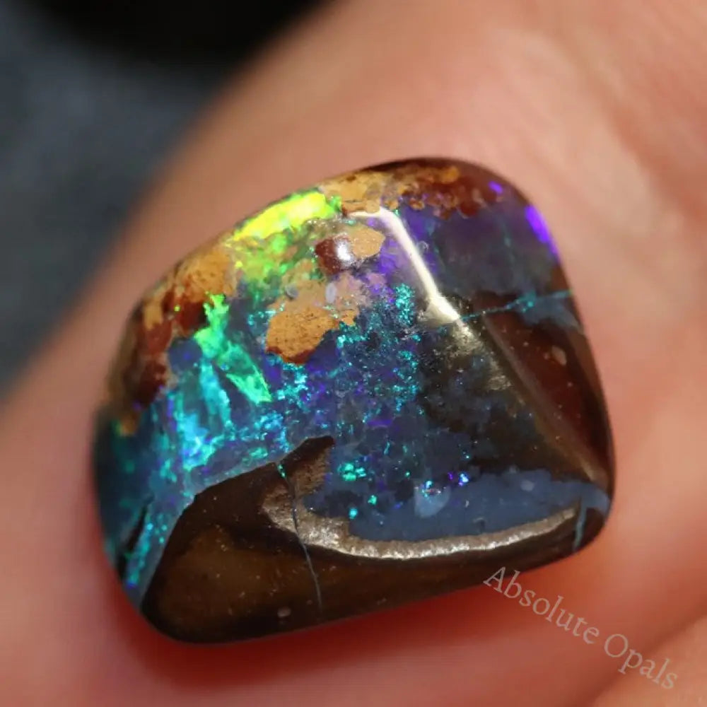 4.90 Cts Australian Boulder Opal Cut Loose Stone