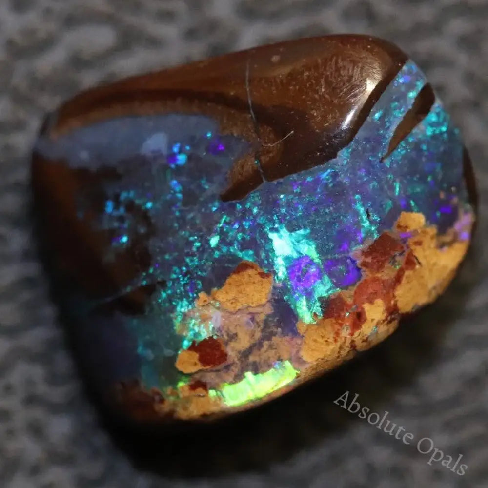 4.90 Cts Australian Boulder Opal Cut Loose Stone