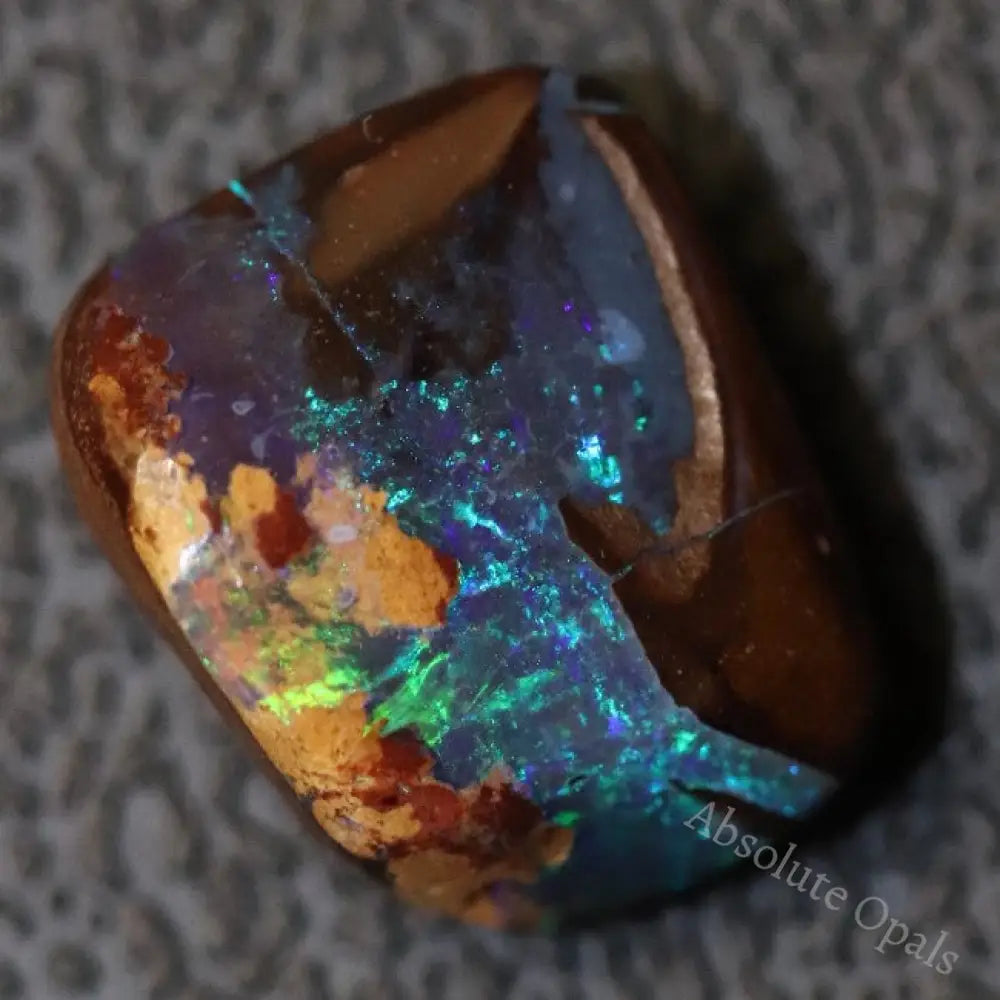 4.90 Cts Australian Boulder Opal Cut Loose Stone