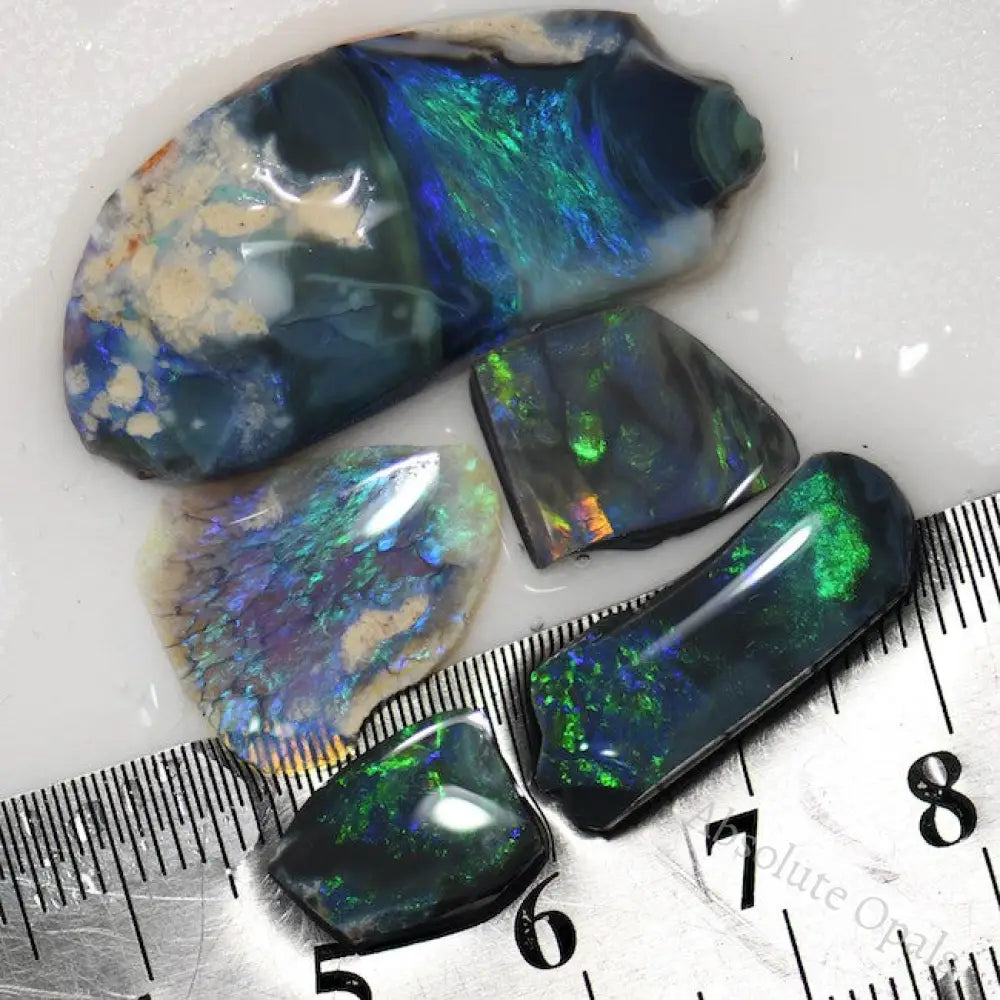 40.0 Cts Australian Rough Opal Parcel Rubs Lightning Ridge Cmr
