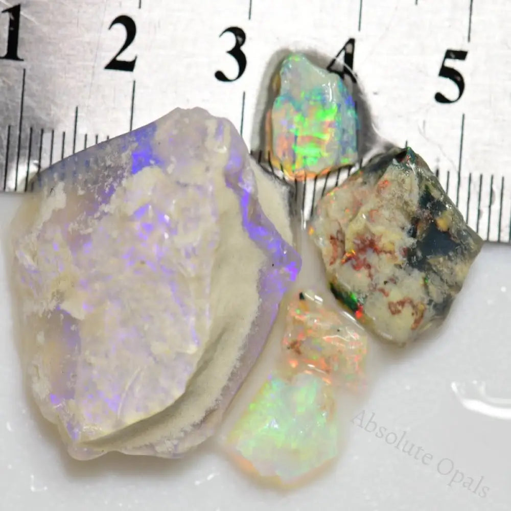 41.75 Cts Australian Rough Opal Parcel Fossils Lightning Ridge