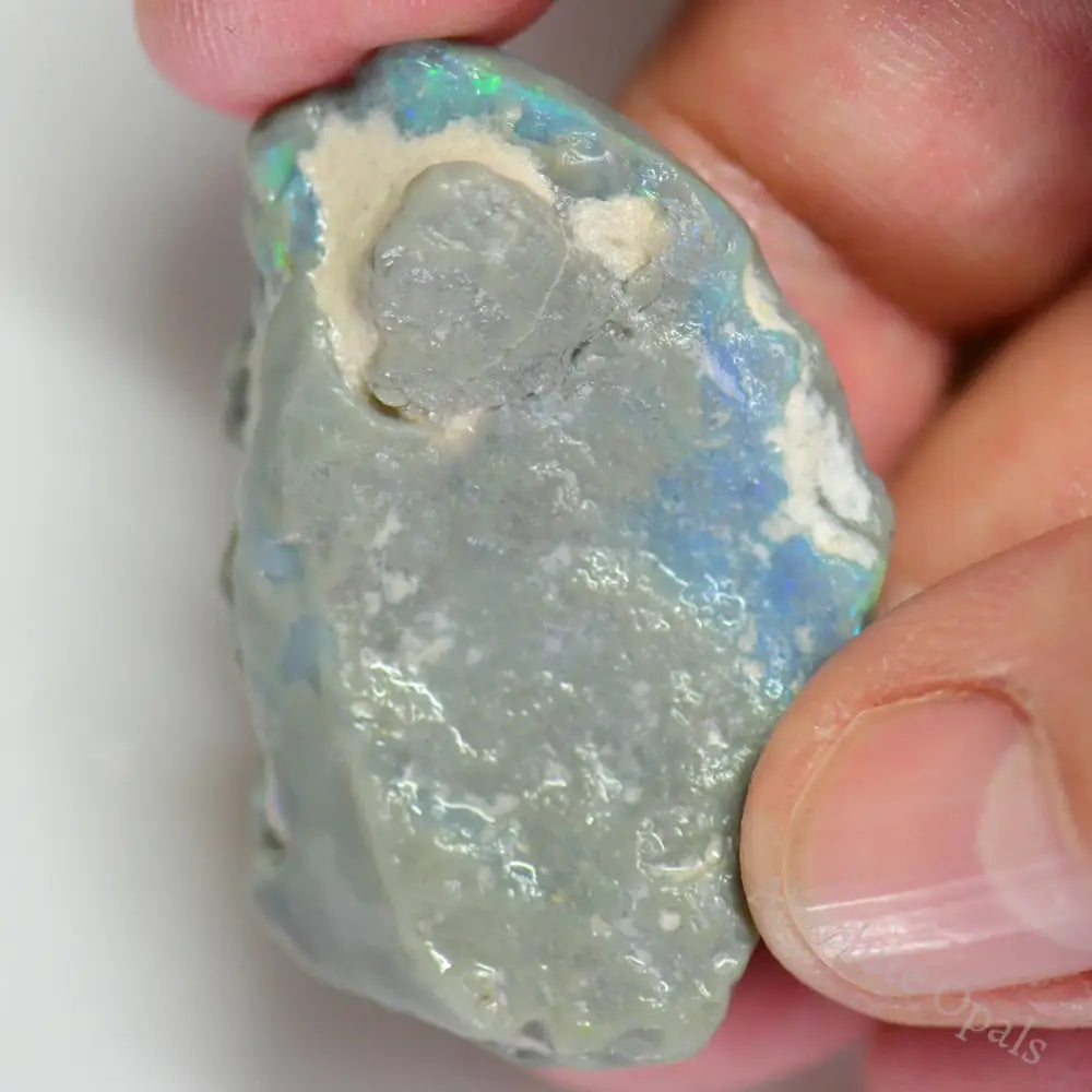 41 Cts Australian Rough Opal Lightning Ridge Carving