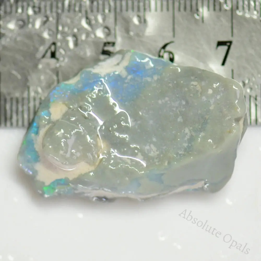 41 Cts Australian Rough Opal Lightning Ridge Carving
