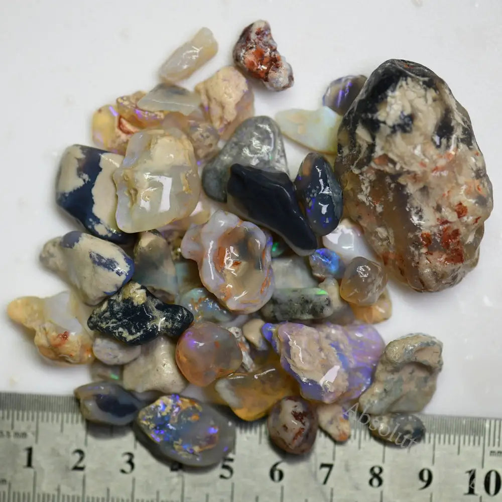 410 Cts Autralian Rough Opal Parcel Lightning Ridge C* - Beginners