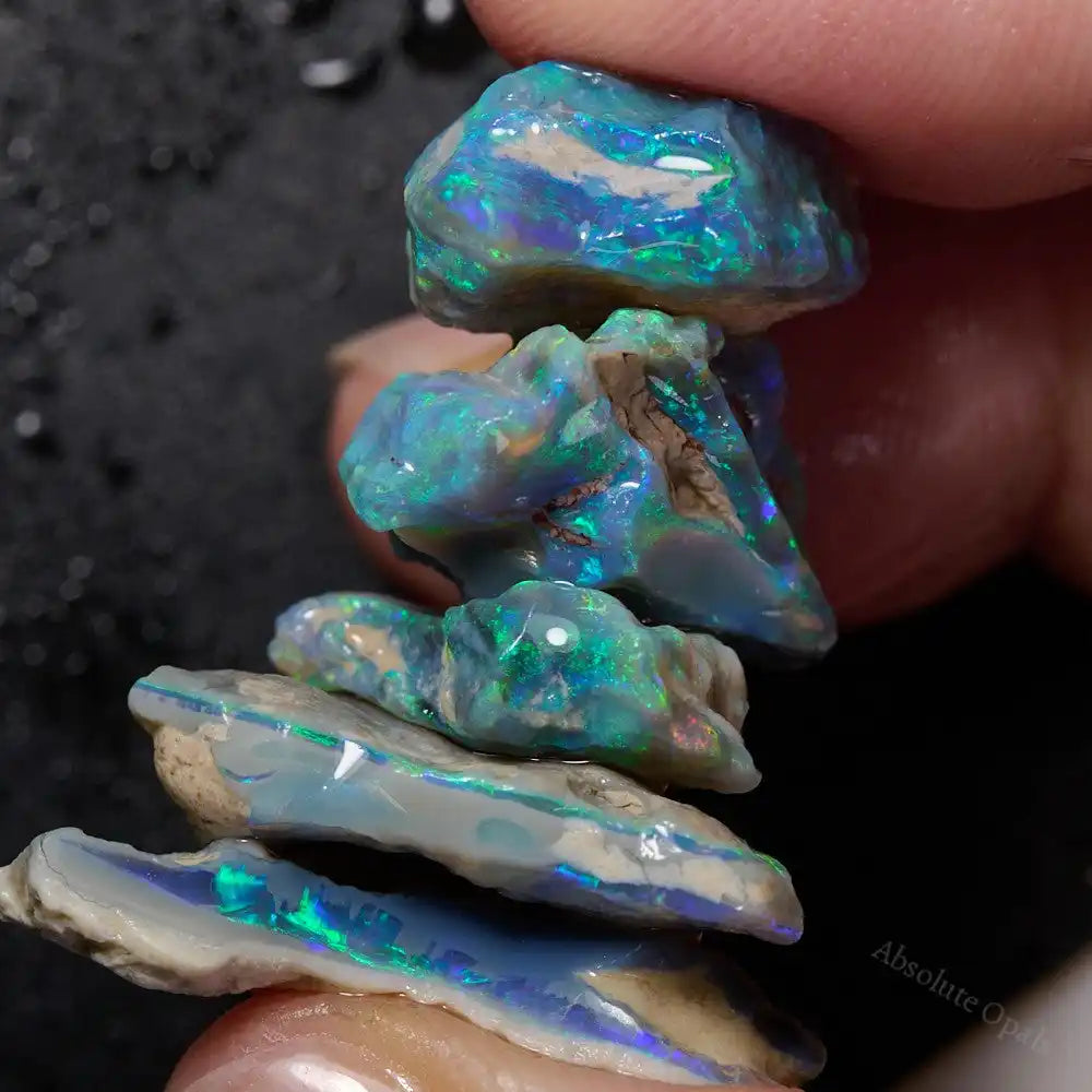 Lightning Ridge Rough Opals 43.5 cts Rough Opal Parcel Lightning Ridge - Absolute Opals & Gems