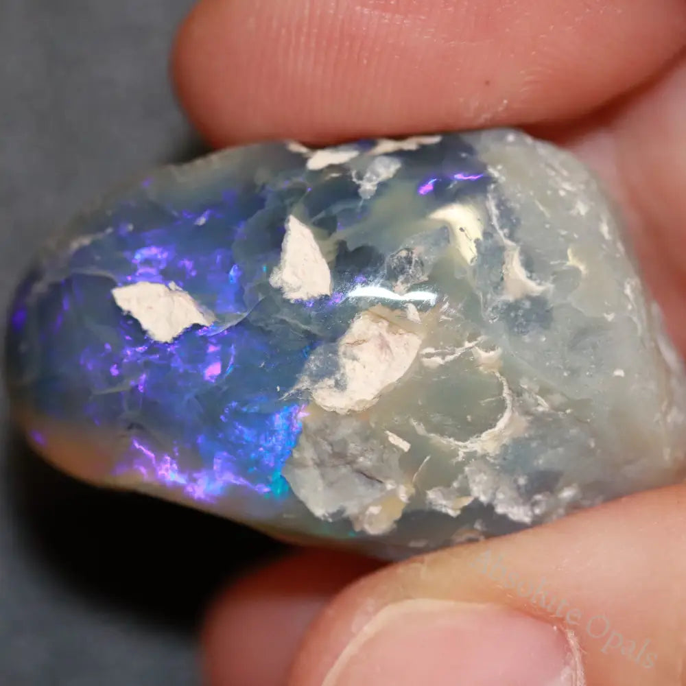 44.55 Cts Australian Opal Rough Lightning Ridge Polished Specimen Solid