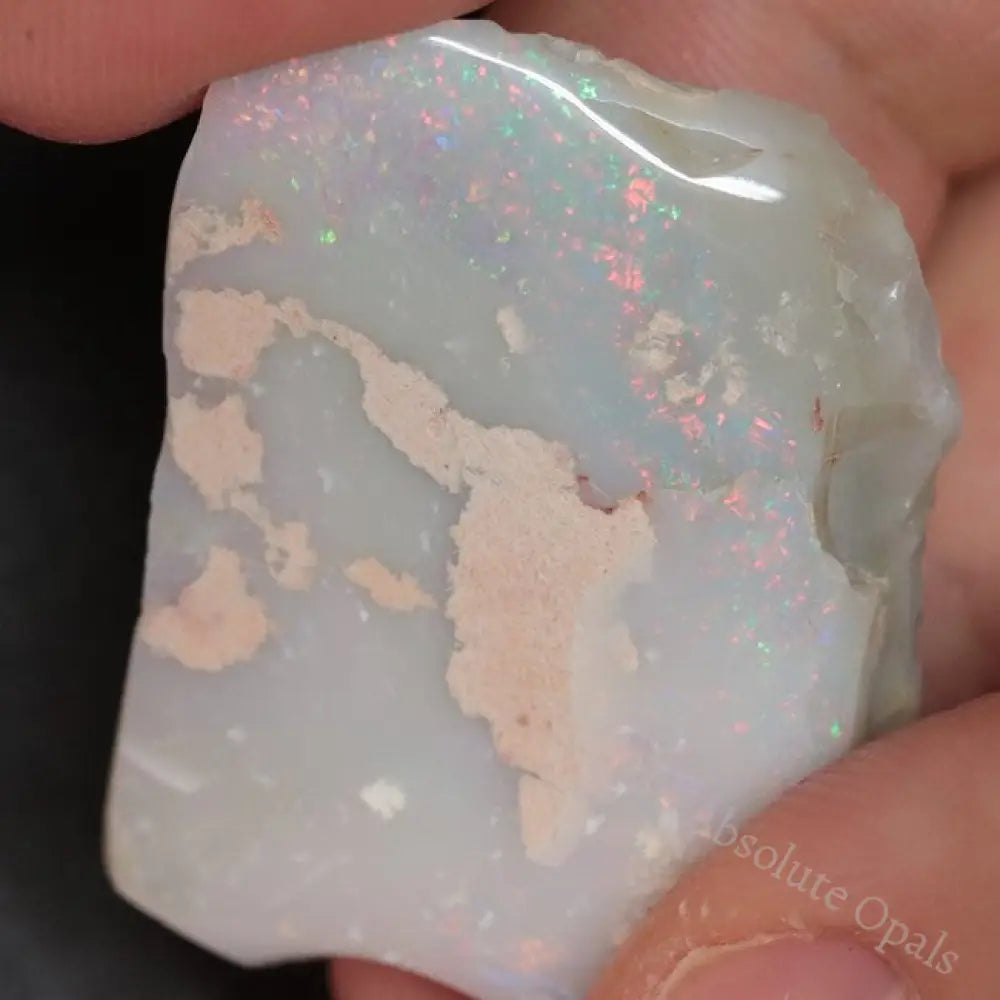 44.85 Cts Australian Semi Black Opal Rough Lightning Ridge Polished Specimen