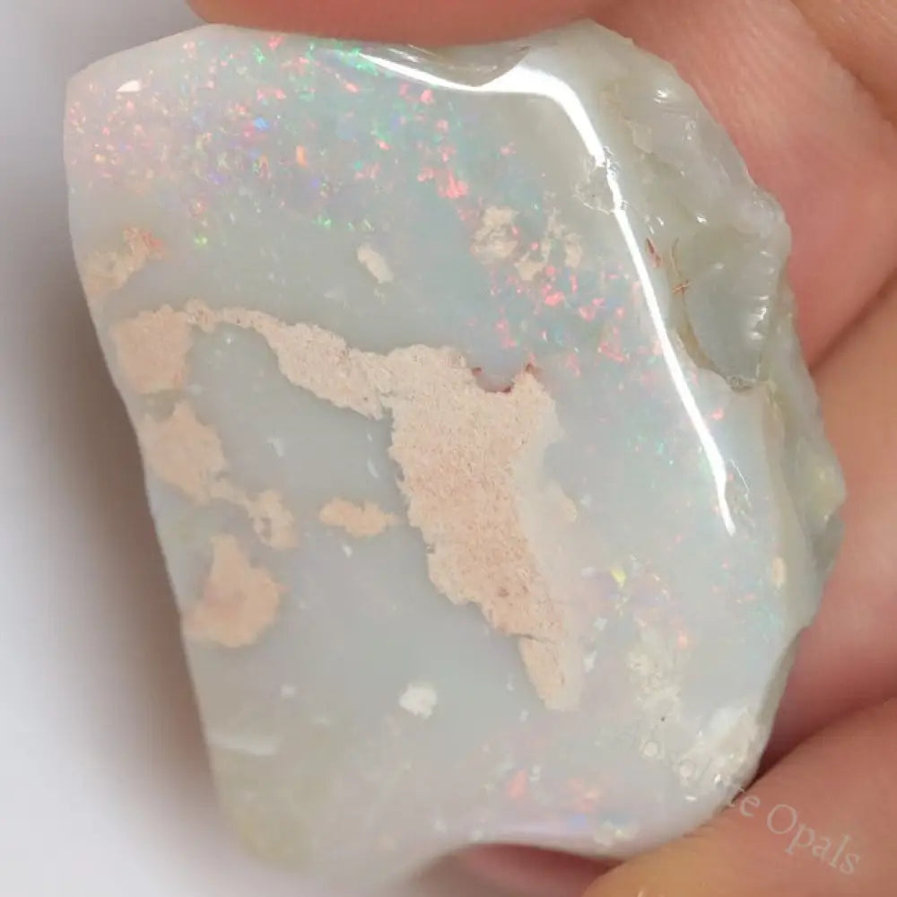 44.85 Cts Australian Semi Black Opal Rough Lightning Ridge Polished Specimen