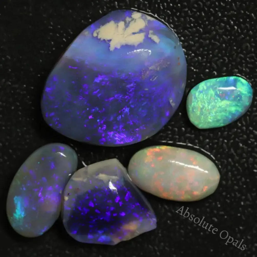 Australian Black Opal Rough Rubs, Lightning Ridge Parcel