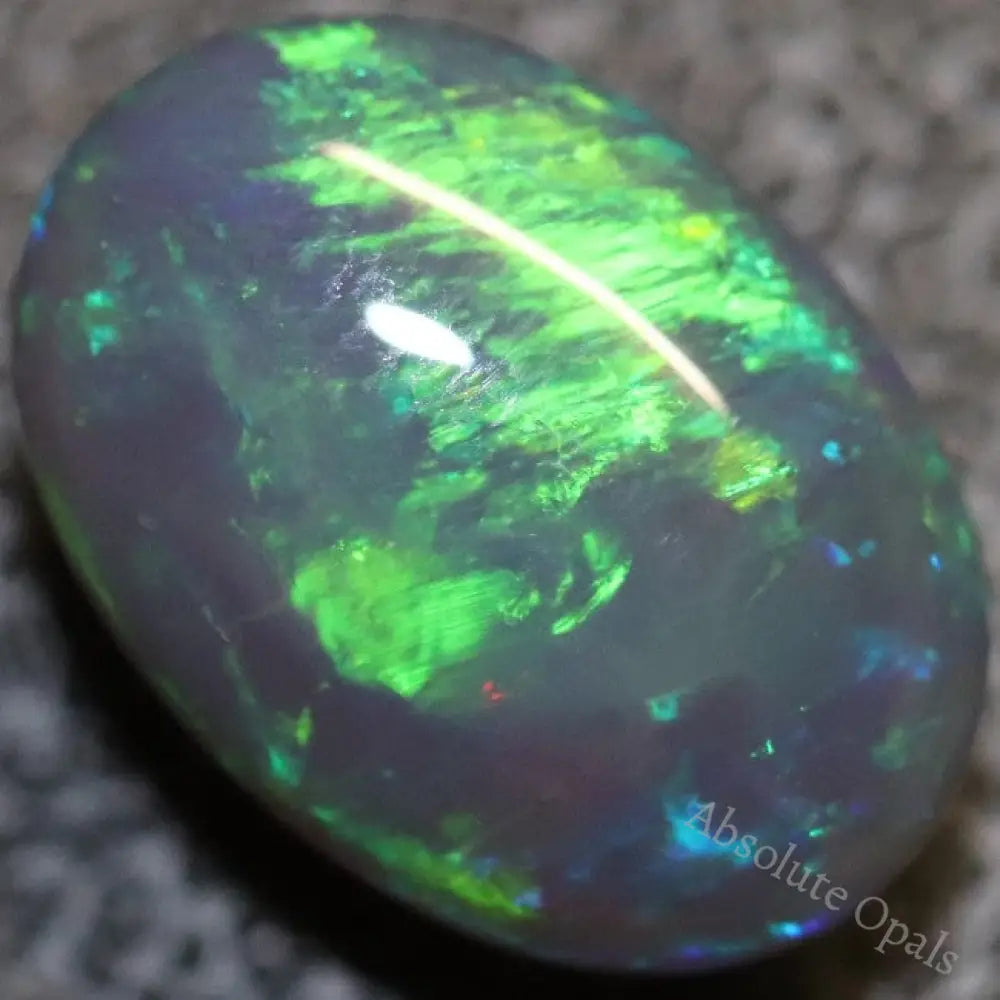  Black Crystal Opal Solid Lightning Ridge Cabochon Loose Stone