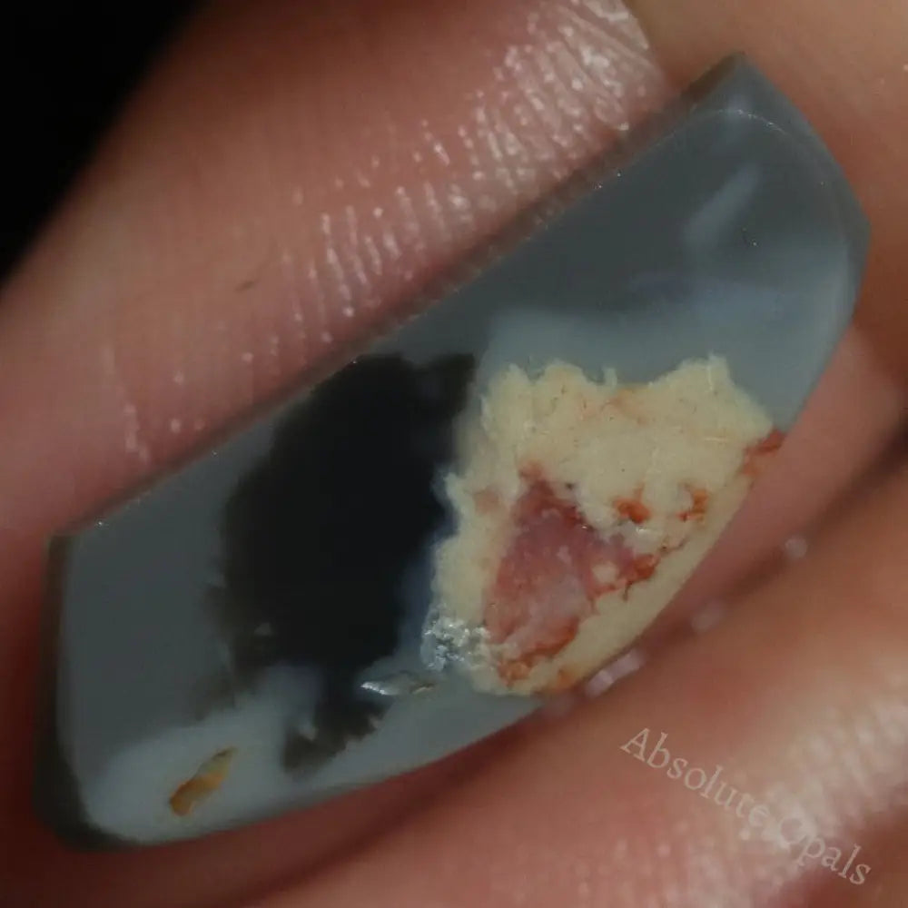 5.20 Cts Australian Black Opal Lightning Ridge Solid Rough Loose Rub Gem Stone