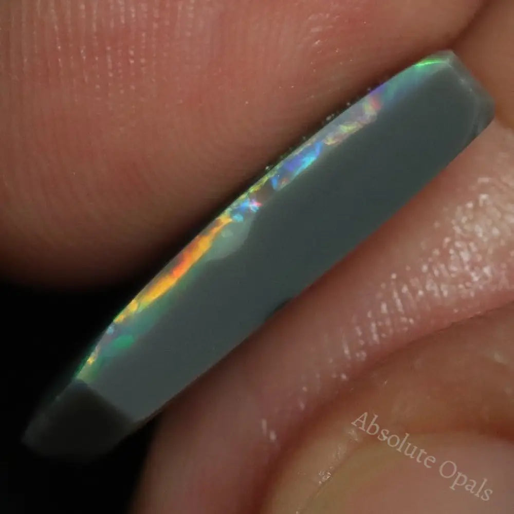 5.20 Cts Australian Black Opal Lightning Ridge Solid Rough Loose Rub Gem Stone