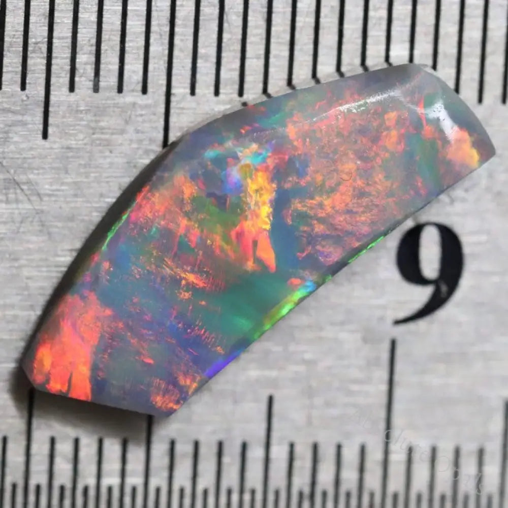 5.20 Cts Australian Black Opal Lightning Ridge Solid Rough Loose Rub Gem Stone