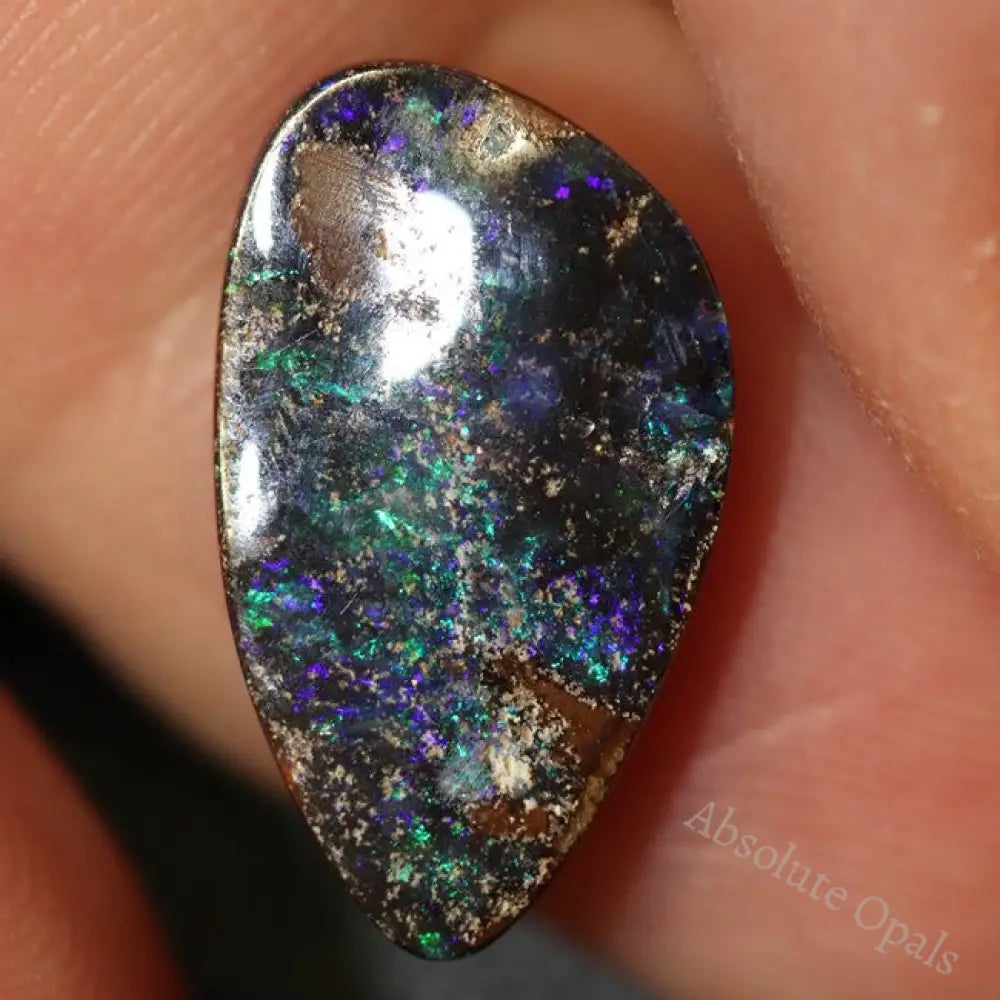 5.35 Cts Australian Boulder Opal Cut Loose Stone