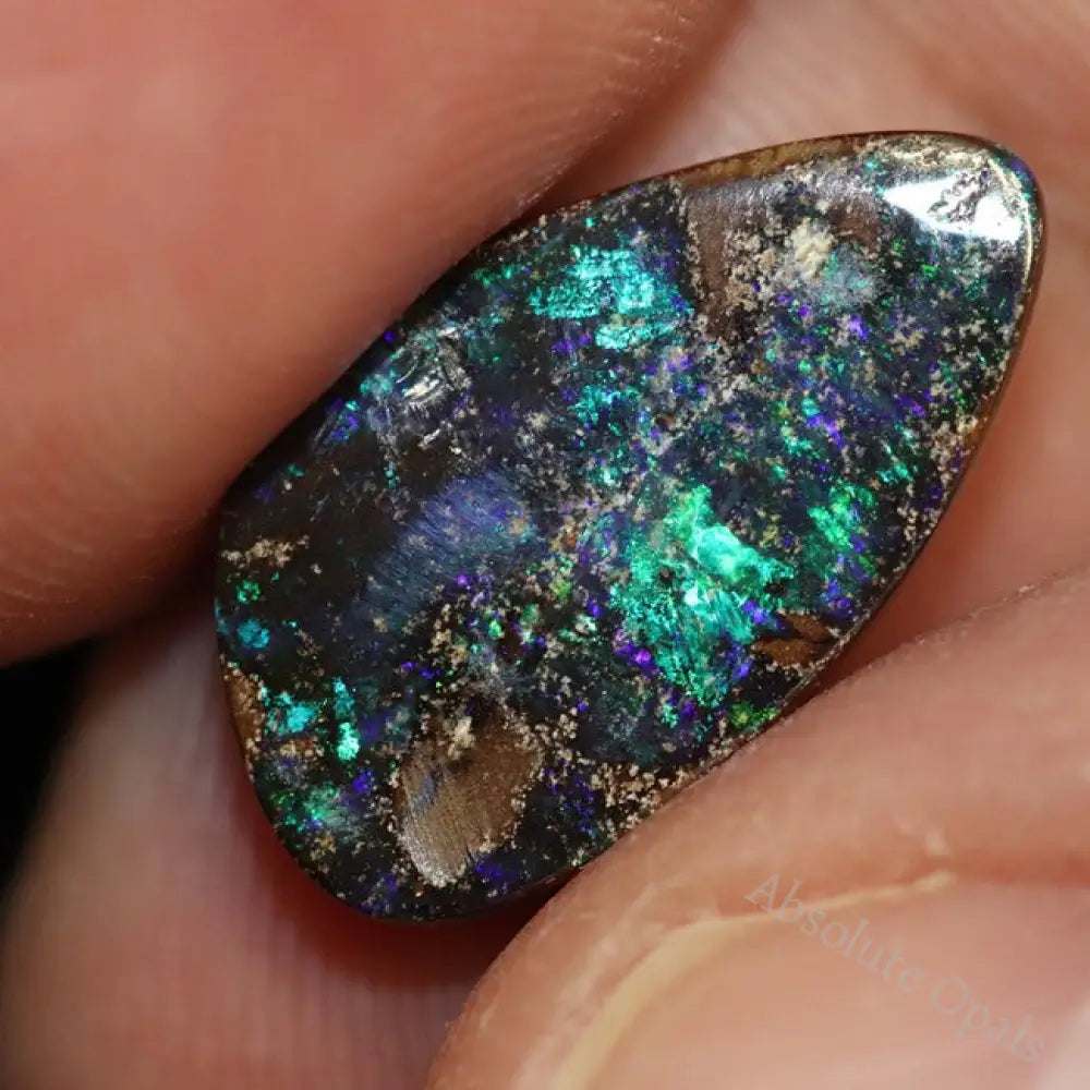 5.35 Cts Australian Boulder Opal Cut Loose Stone