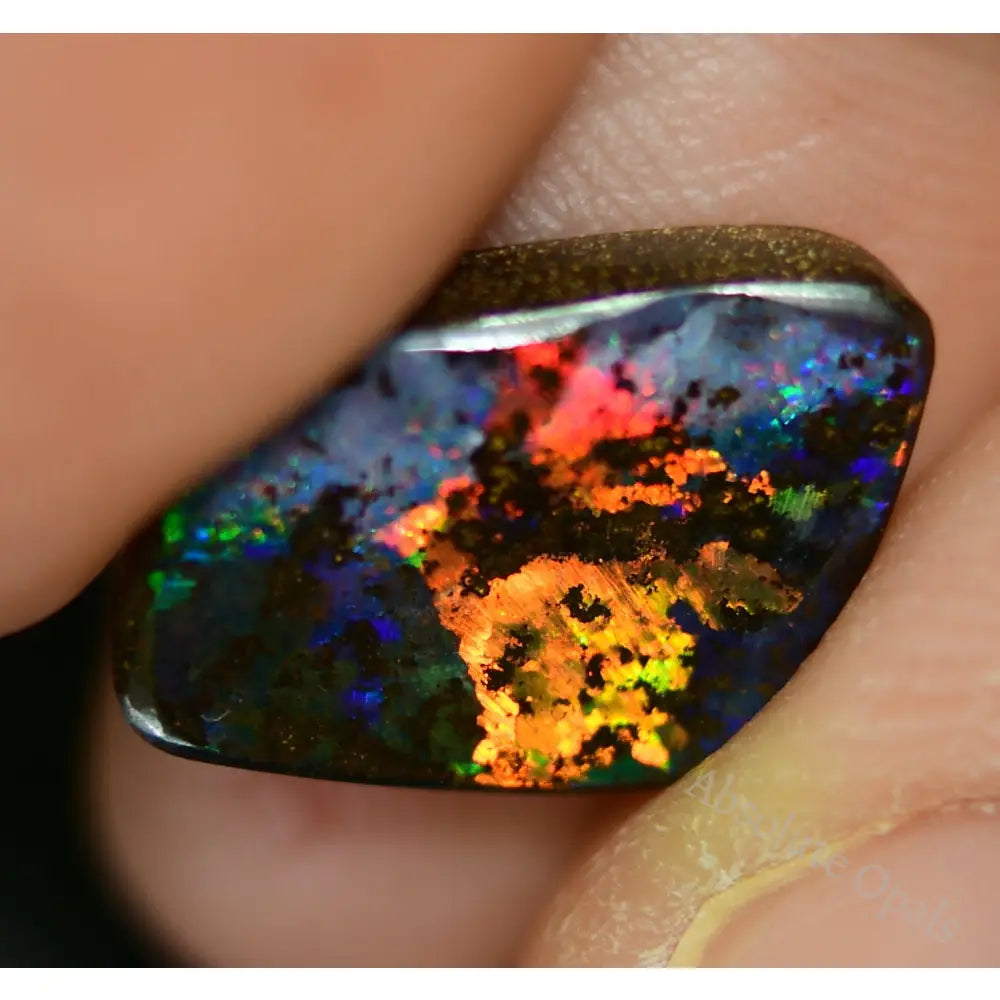 5.38 Cts Australian Boulder Opal Cut Stone