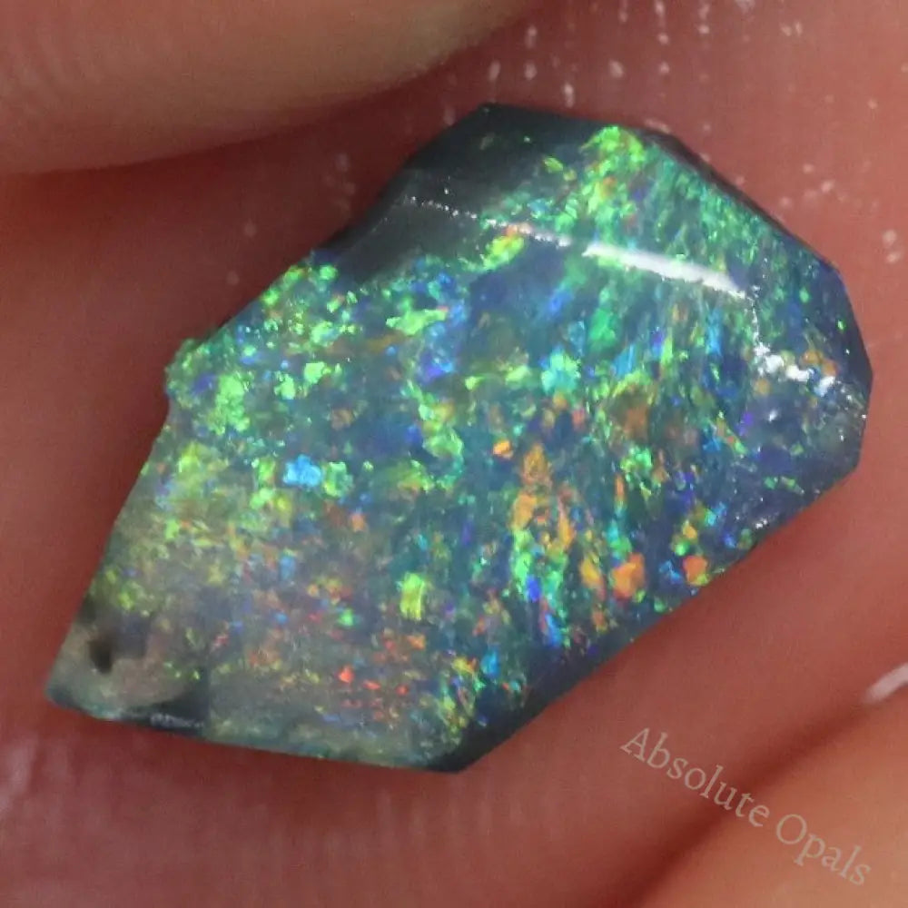 5.4 Cts Black Opal Rough Parcel Rubs 8.1-11.6X6.2-9.0X2.7-3.5Mm