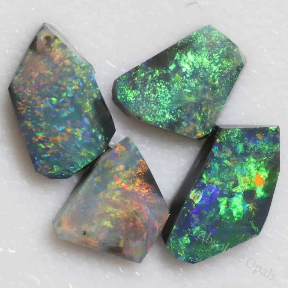 5.4 Cts Black Opal Rough Parcel Rubs 8.1-11.6X6.2-9.0X2.7-3.5Mm