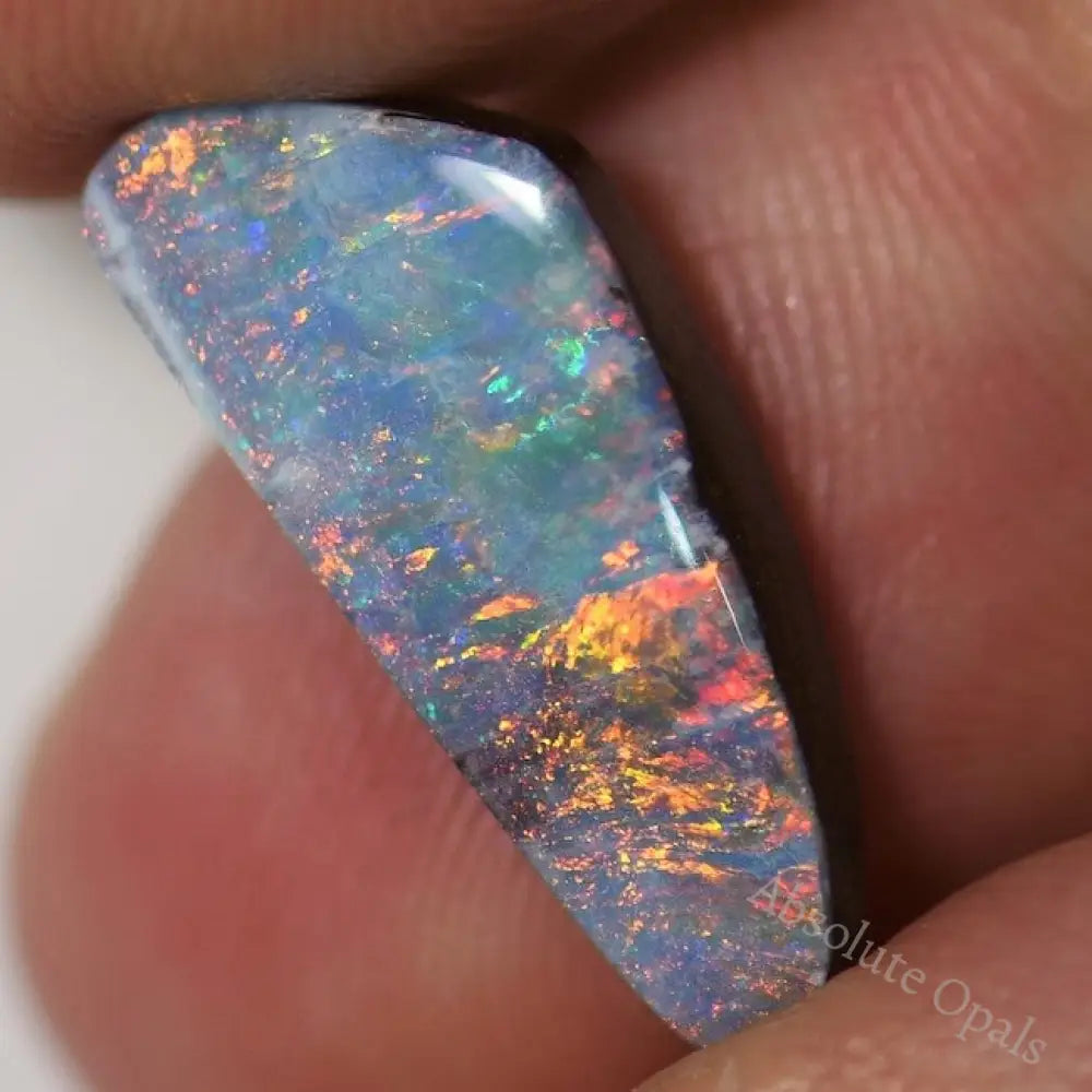 5.50 Cts Australian Boulder Opal Cut Loose Stone