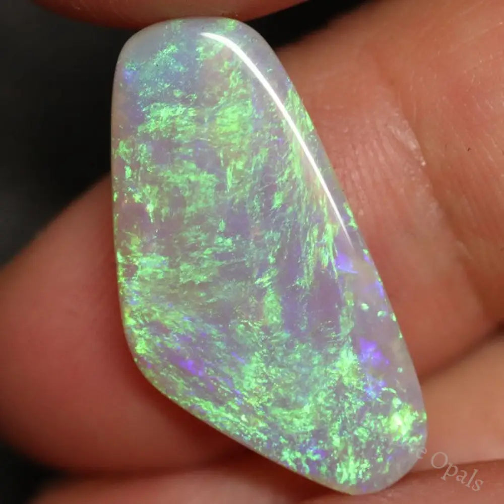 5.50 Cts Australian Semi Black Opal Solid Lightning Ridge Cabochon Loose Gem Stone