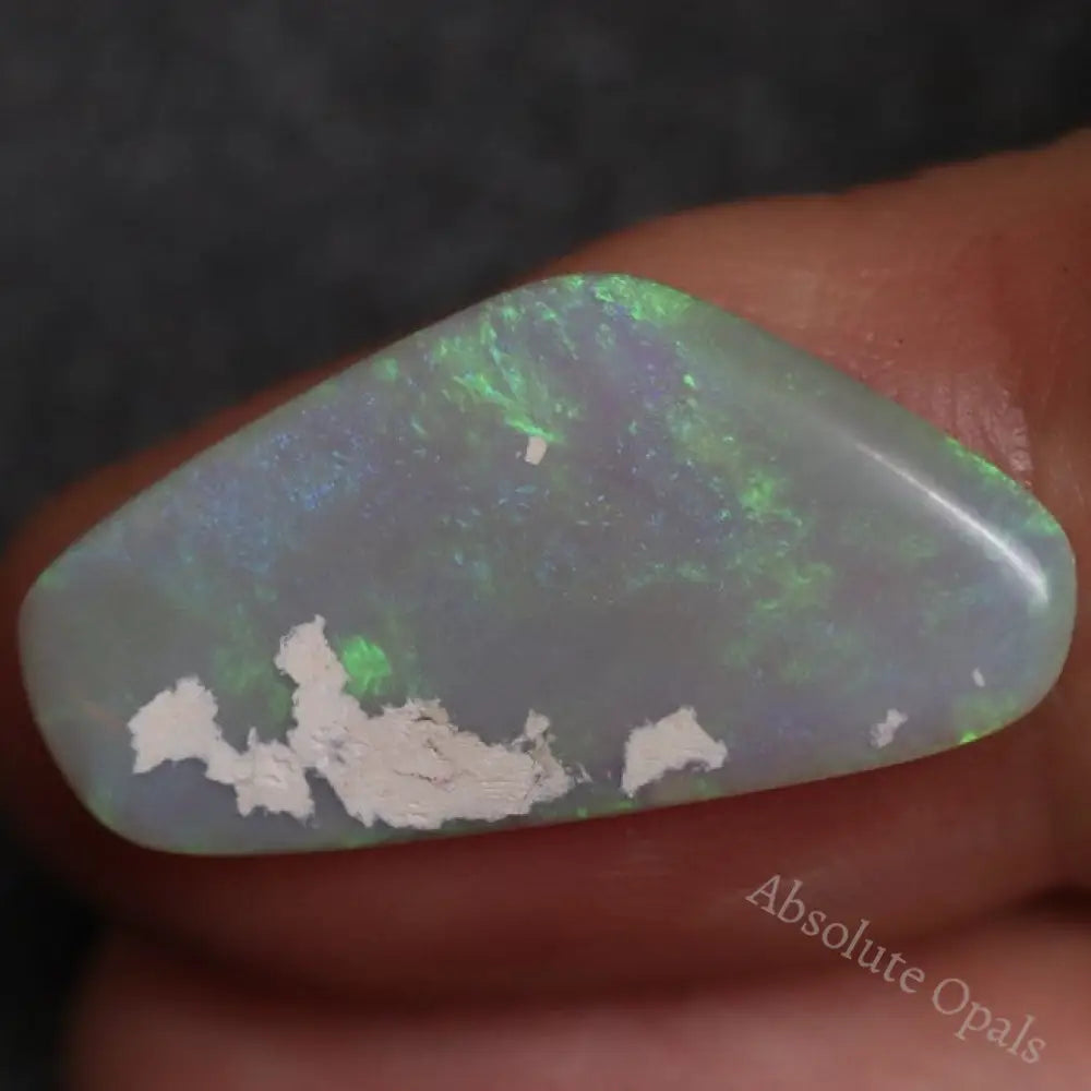 5.50 Cts Australian Semi Black Opal Solid Lightning Ridge Cabochon Loose Gem Stone