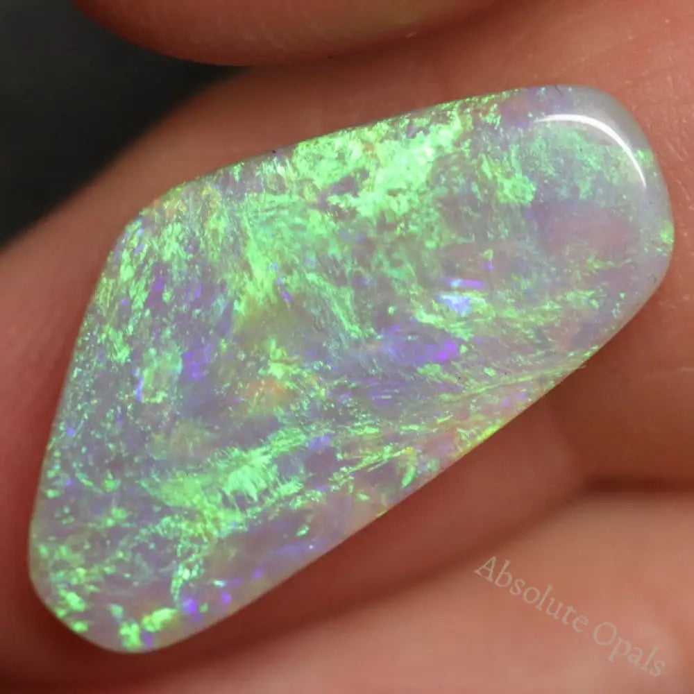 5.50 Cts Australian Semi Black Opal Solid Lightning Ridge Cabochon Loose Gem Stone