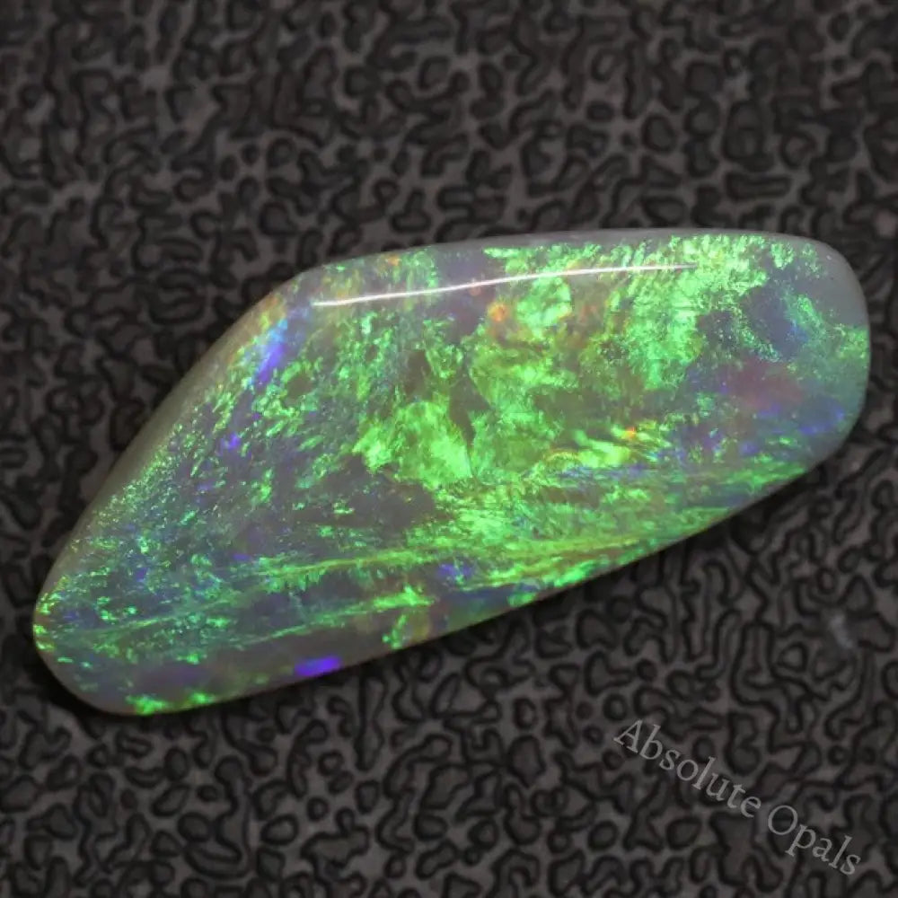 5.50 Cts Australian Semi Black Opal Solid Lightning Ridge Cabochon Loose Gem Stone