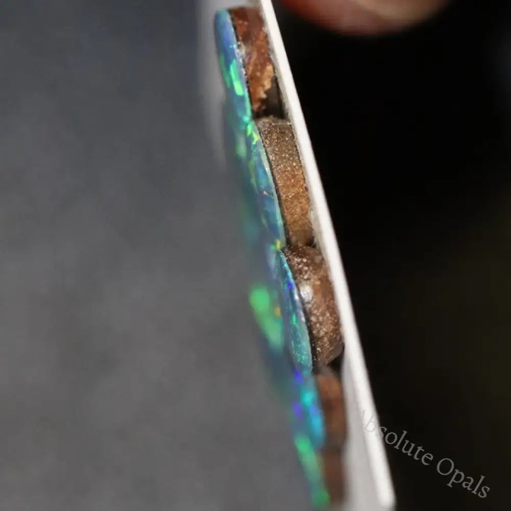 5.60 Cts Australian Opal Doublet Stone Cabochon 9Pcs 7X5