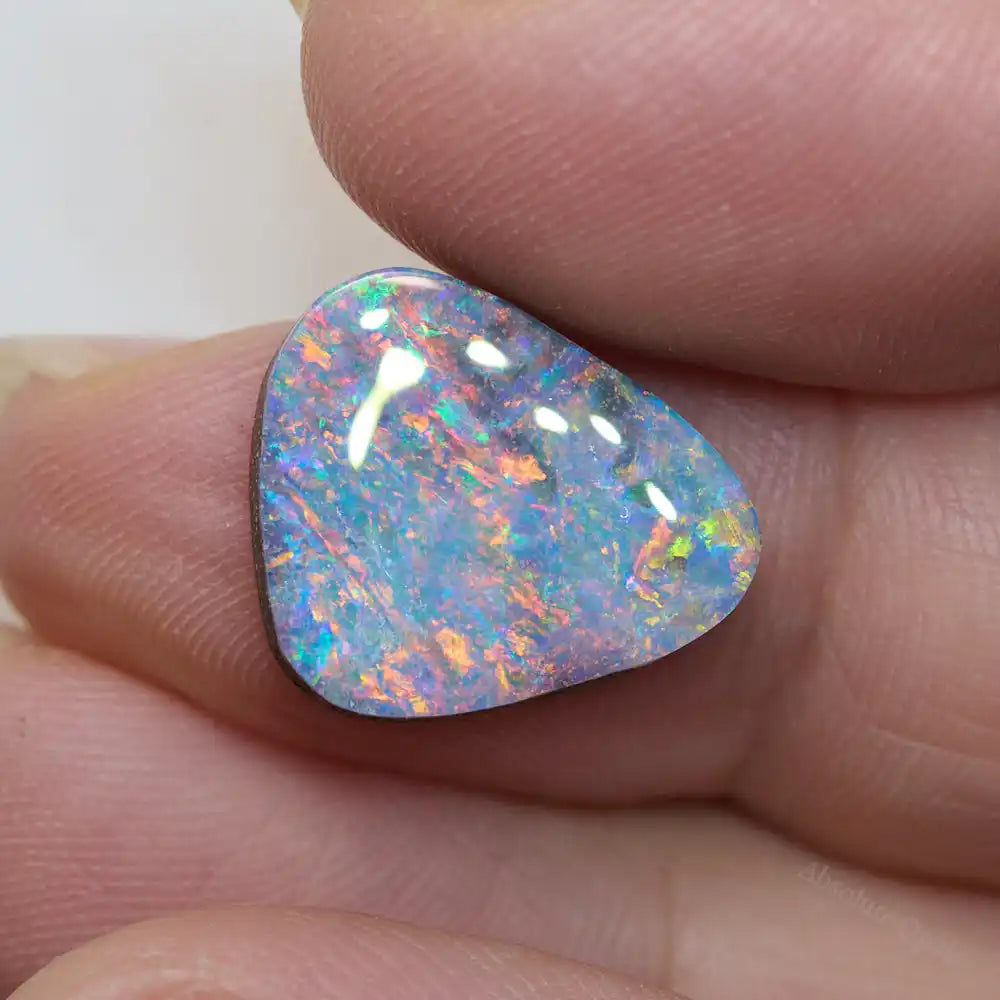 5.99 cts Red Boulder Opal Cut Stone Boulder Opal