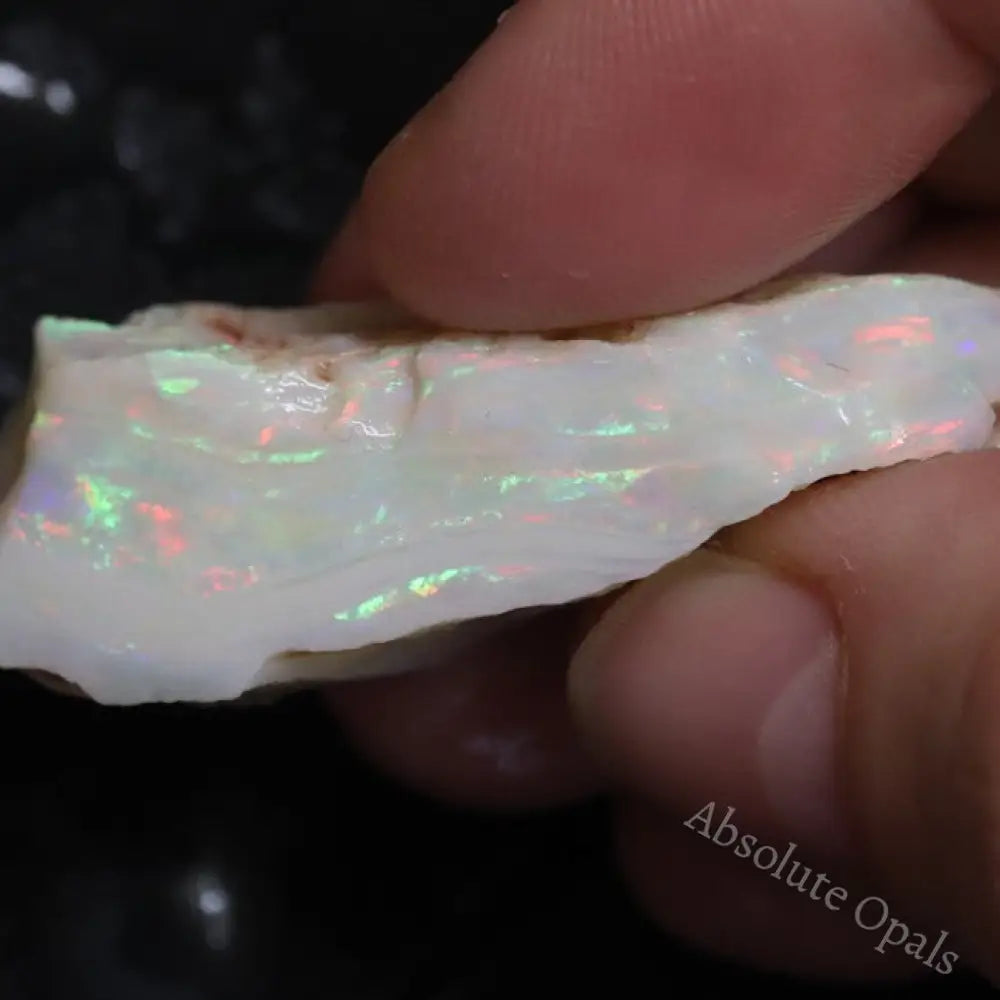 52.25 Cts Australian Semi-Black Opal Rough Lightning Ridge Gem Stone
