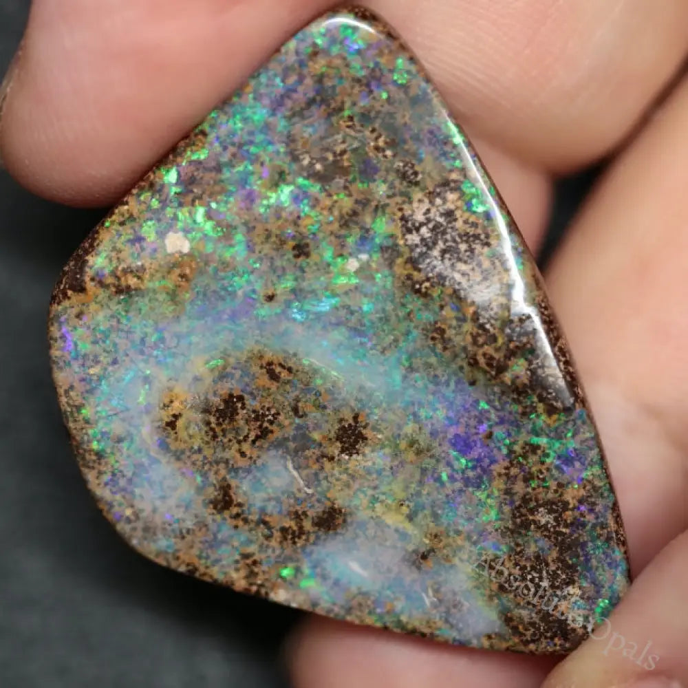 54.85 Cts Australian Boulder Opal Cut Loose Stone